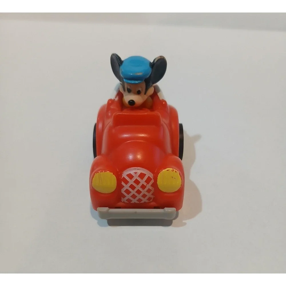Vintage 1988 Mickey Mouse McDonald's Pull Back‎ Red Car 3.25